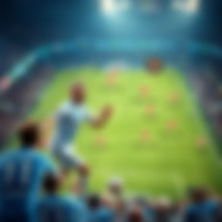 Tactical diagram showcasing Aguero's playing style