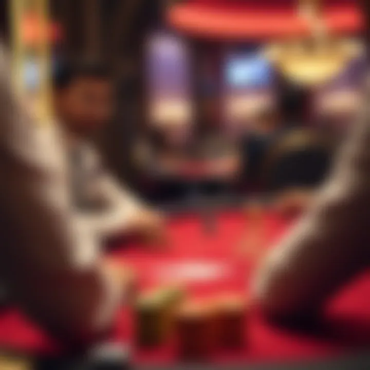 Strategic gameplay scenario in Baccarat