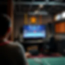 Live badminton broadcasting setup with modern technology