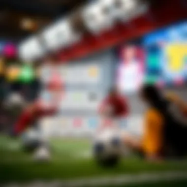 Visual representation of various betting services offered