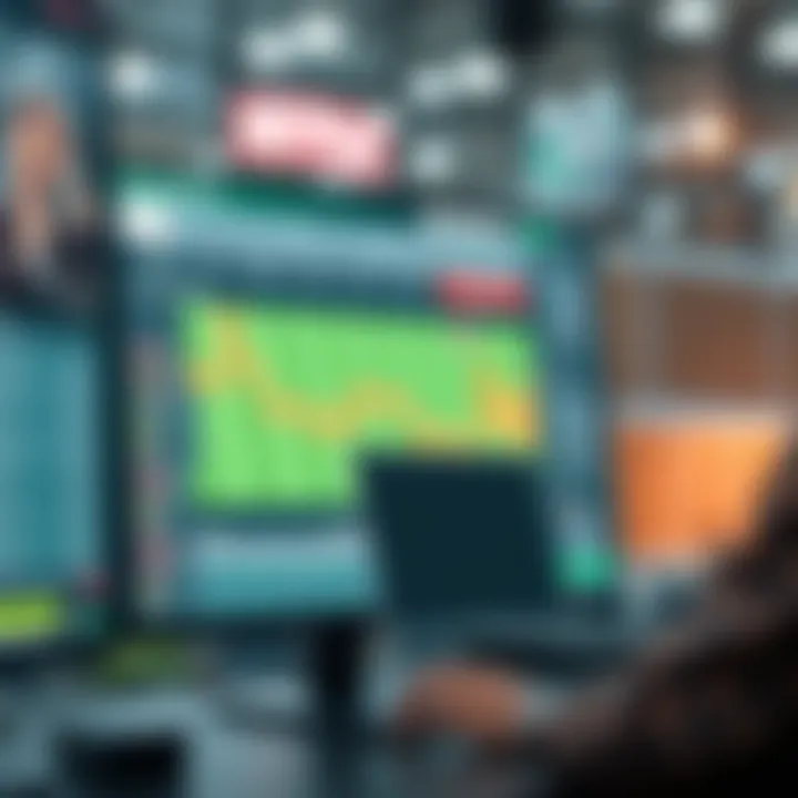 Illustration of advanced betting software interface