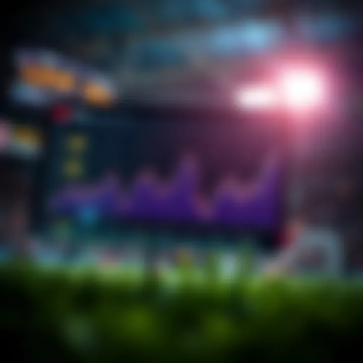 Graph showcasing betting trends and strategies