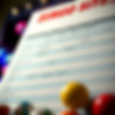 A comparison chart detailing features of various bingo websites