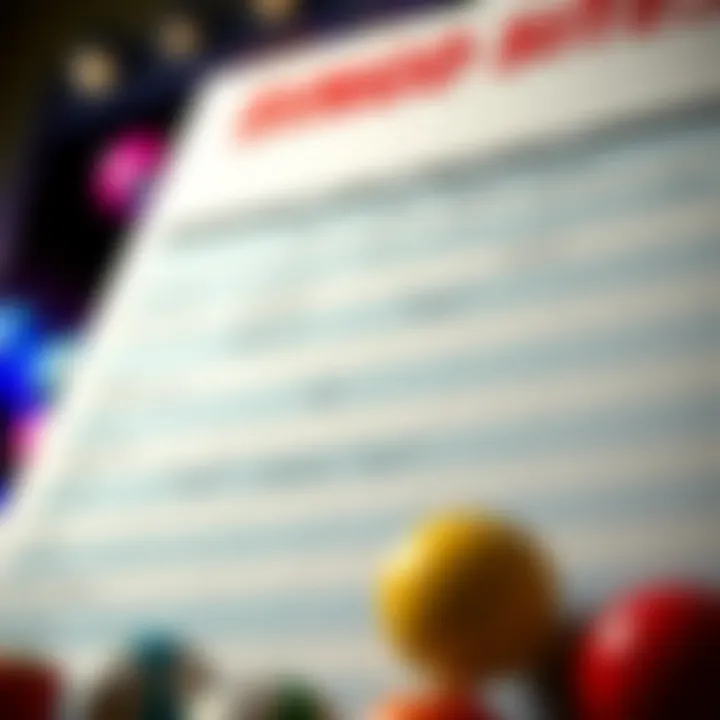 A comparison chart detailing features of various bingo websites