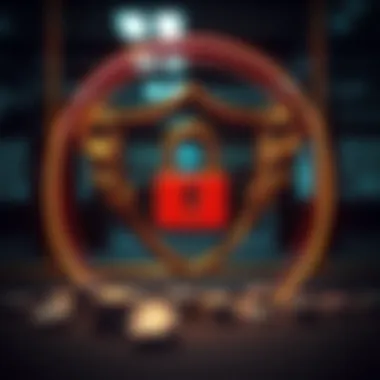 A safe and secure gambling environment symbolized by a lock and shield