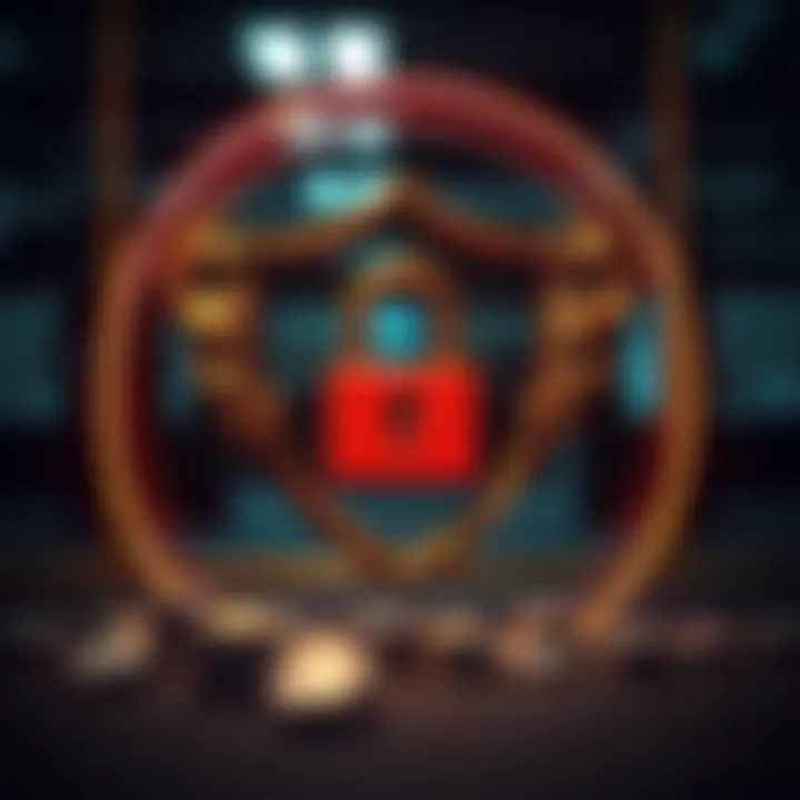 A safe and secure gambling environment symbolized by a lock and shield