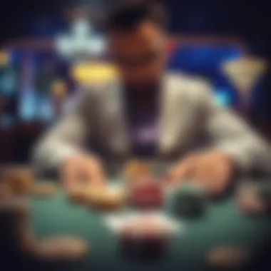 Psychological elements of blackjack illustrated