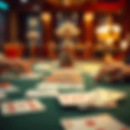 Strategic cards laid out on a table