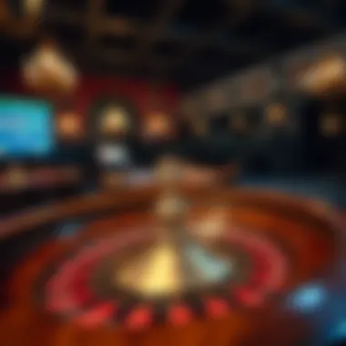 Historical depiction of roulette's origins