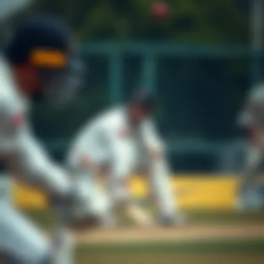 Strategic moment captured during a crucial play, highlighting player focus and tactics.