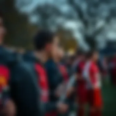 Community gathering around Dordrecht football