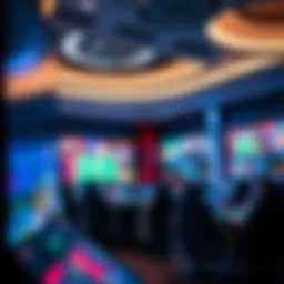 Interior view of a modern online casino interface