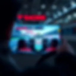 F1 racing live streaming on a digital device