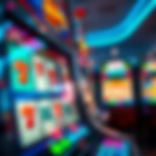 A captivating slot machine with vibrant graphics and enticing symbols