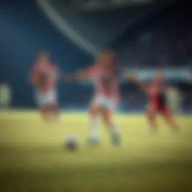 Players from Granada and Bilbao in action