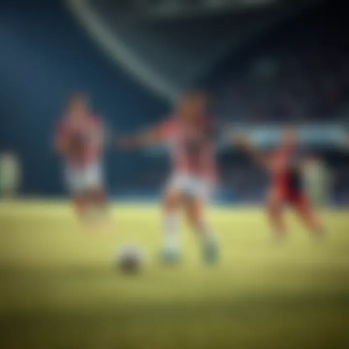 Players from Granada and Bilbao in action