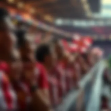 Granada fans cheering during a match