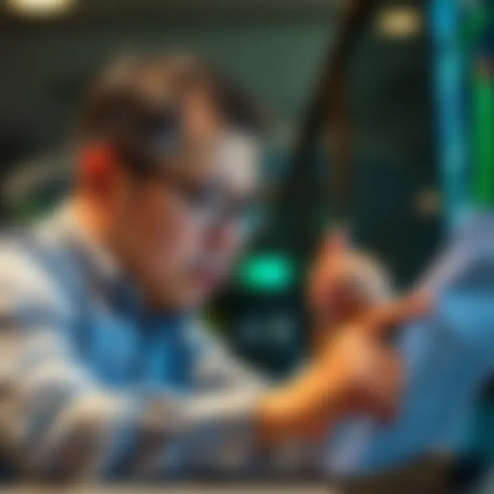 A thoughtful individual analyzing sports data and making informed decisions