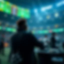 Live sports betting in action