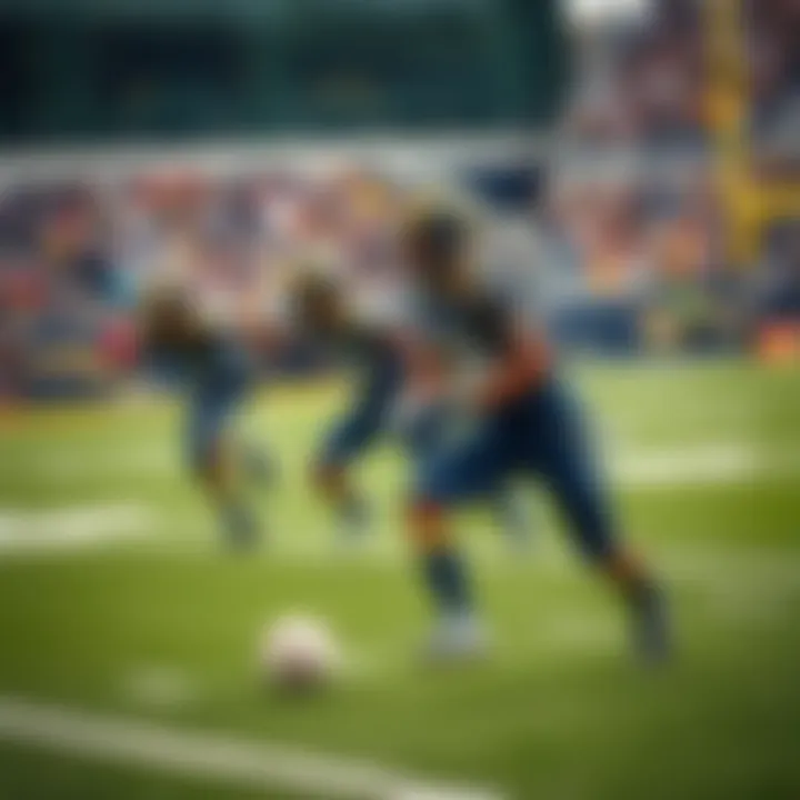 Rams players in action during a game