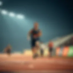 A runner crossing the finish line with excitement, embodying the essence of marathon betting.