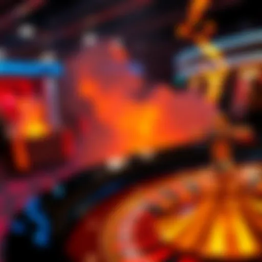 A dynamic roulette wheel showcasing Mega Fire Blaze Roulette