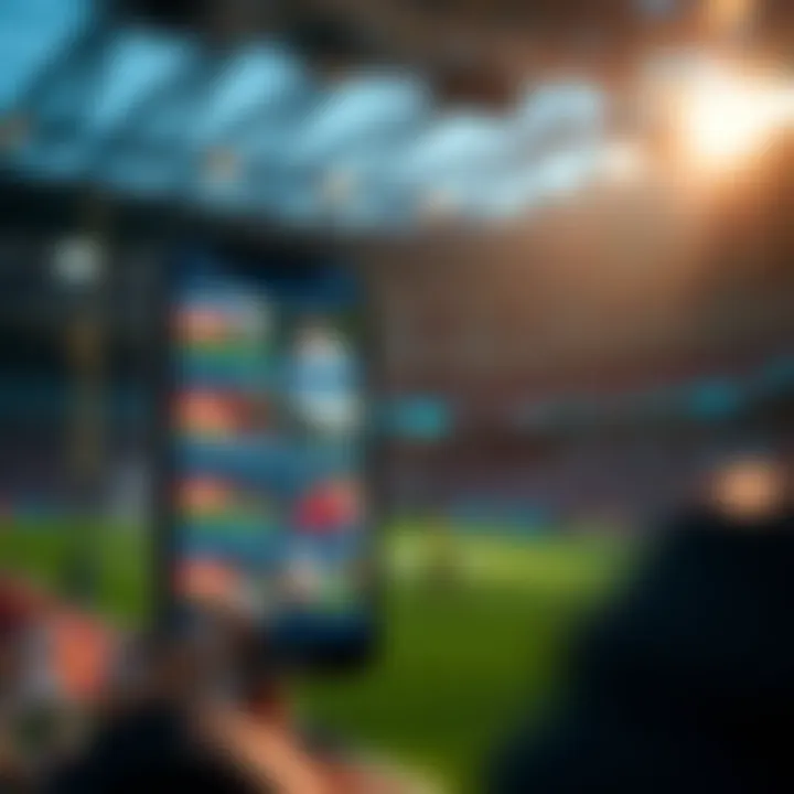 Modern mobile betting interface showcasing various sports options