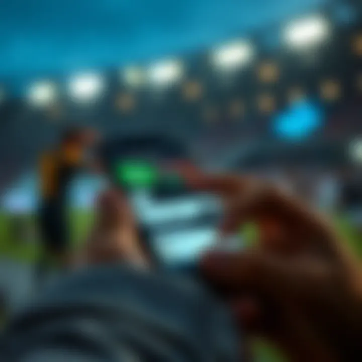 User-friendly mobile betting platform on a smartphone