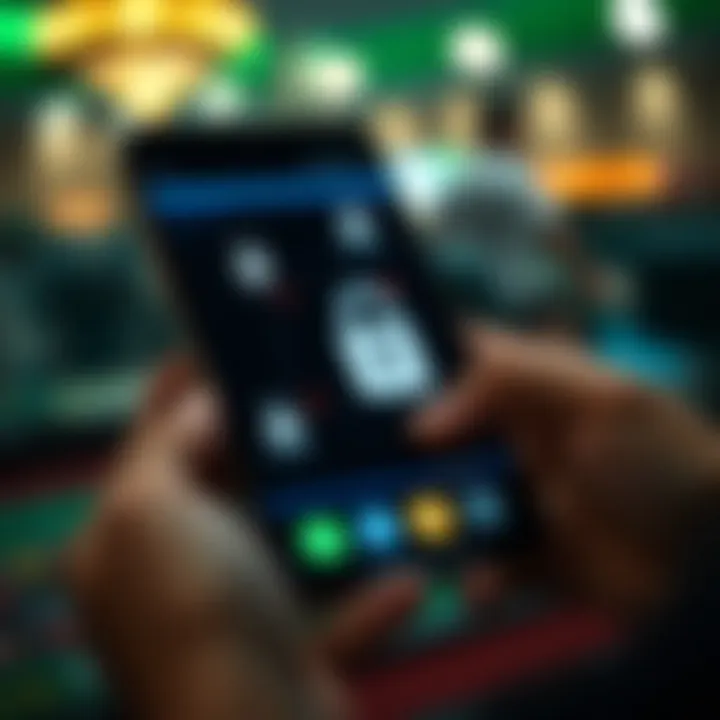 A secure transaction on a mobile device with encryption symbols