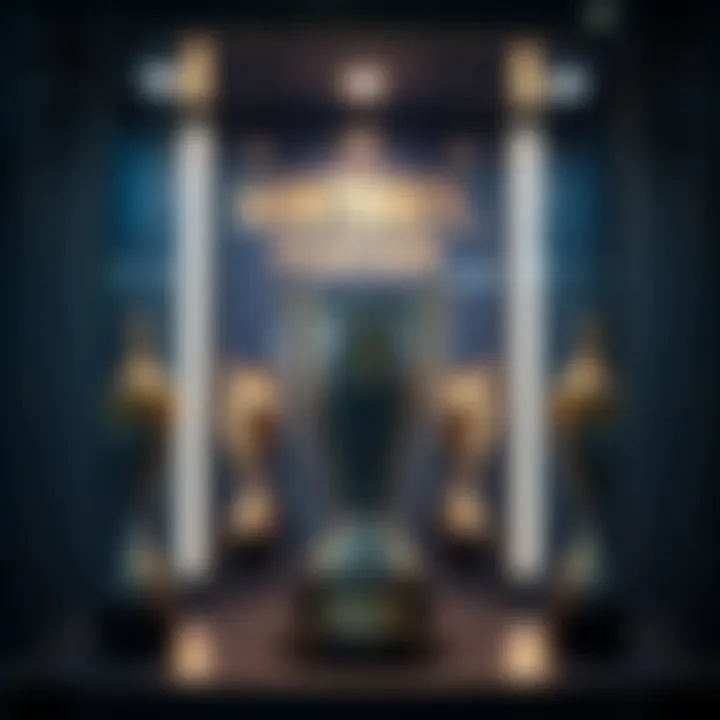 Historic achievements of Monterrey FC displayed in a trophy case