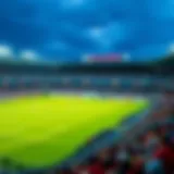 Monterrey FC's home stadium showcasing a vibrant match atmosphere