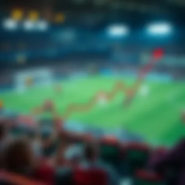 Graph illustrating odds fluctuation over time