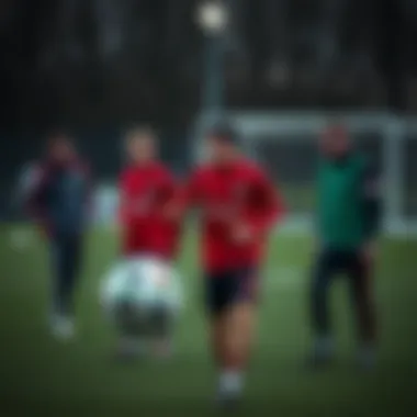 Training session for Odense players