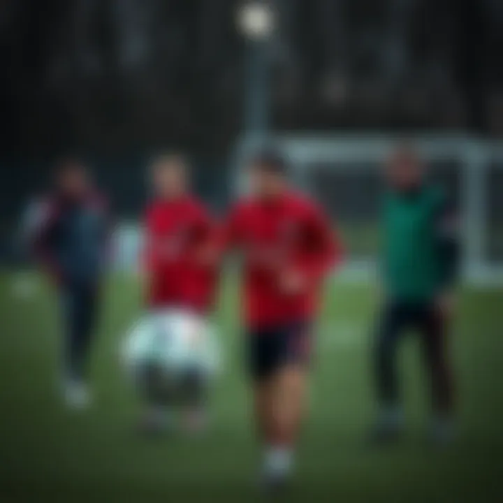 Training session for Odense players