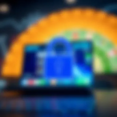 A secure online transaction symbol representing safety in betting