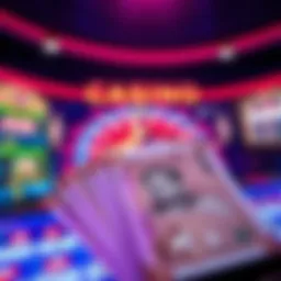 A vibrant depiction of an online casino interface featuring Indian Rupees