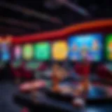 A visual representation of various online casino games