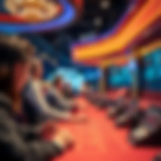 Virtual dealer engaging players in a live casino setting