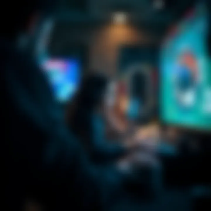 The Thrill of Online Poker An intense online poker game in progress