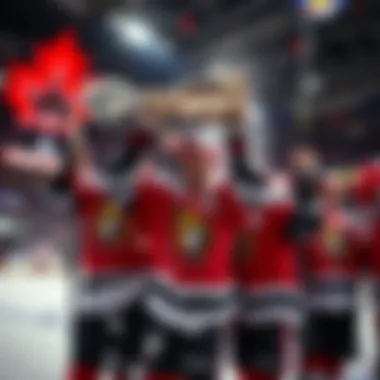 Celebrating Championship Victory Celebrating Ottawa Senators' championship victory