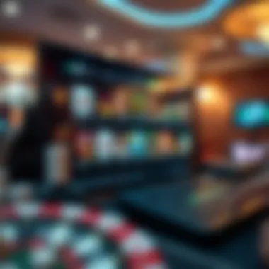 Digital Casino Experience An online gaming interface displaying various casino games