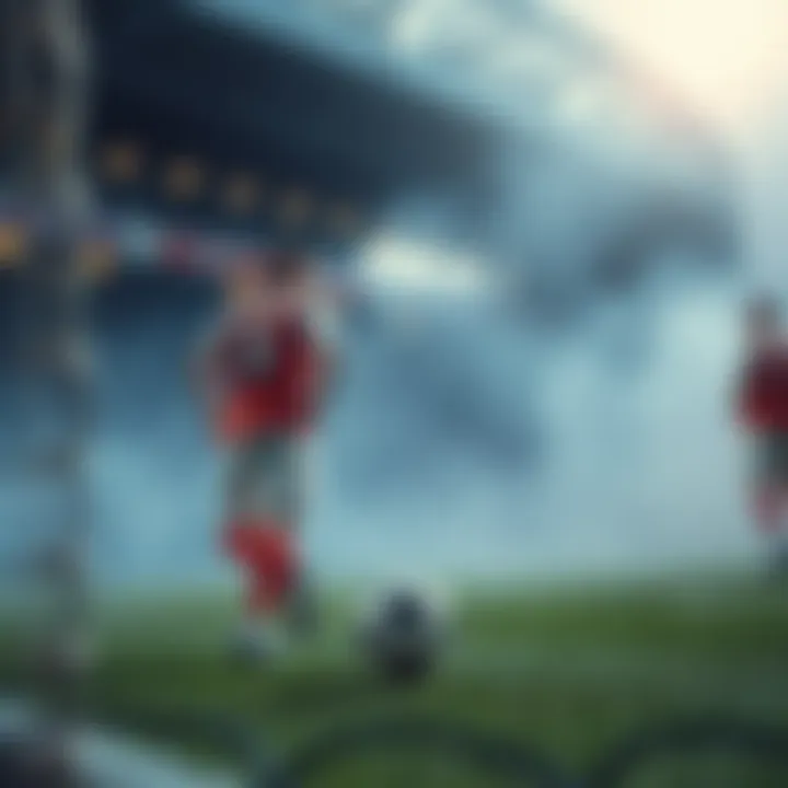 Visual representation of betting odds in football