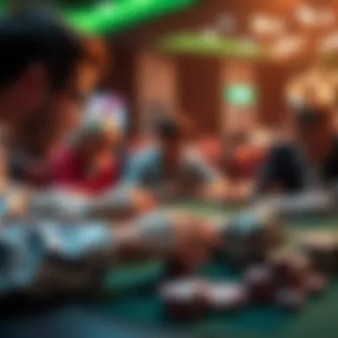 Strategic moves in an online poker game