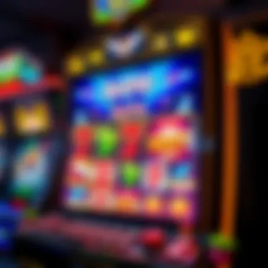 Dynamic Slot Machine Graphics Visual representation of a captivating slot machine featuring dynamic graphics