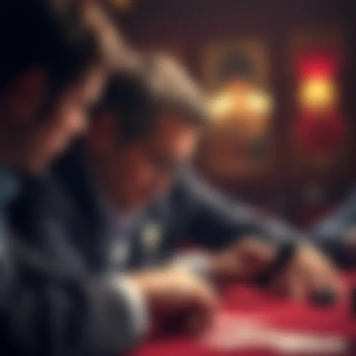 An engaging visual representation of psychological elements in poker