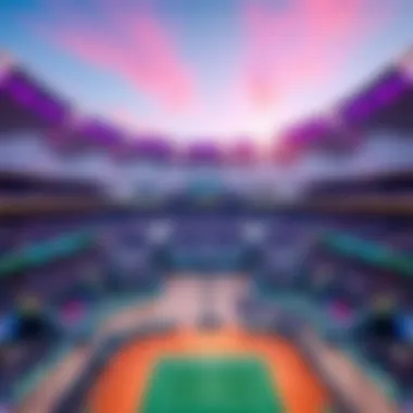 Vibrant Atmosphere of Qatar Open Aerial view of the Qatar Open venue capturing the vibrant atmosphere
