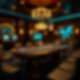 A luxurious online blackjack table with digital interface