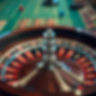 A strategic layout of betting options on a roulette table