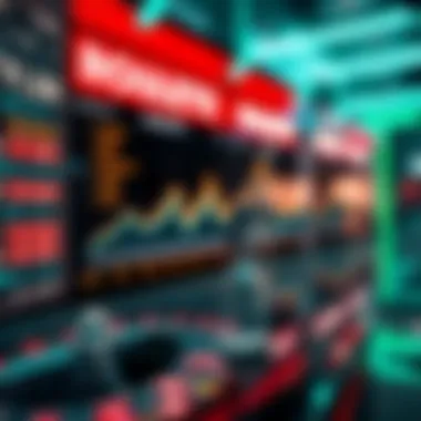 A digital display showing current trends and statistics in roulette