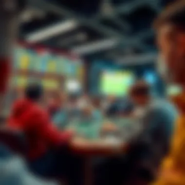 An engaging sports betting scene